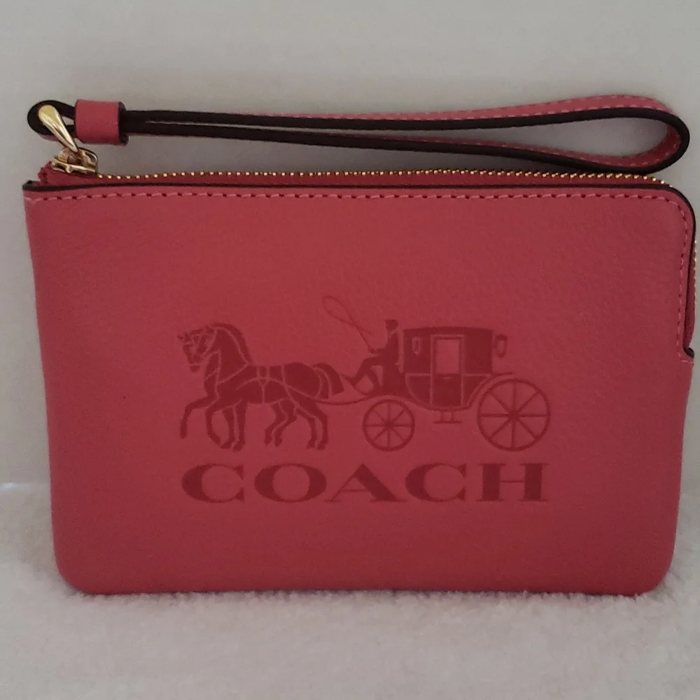Coach | NWT Women's Corner Zip Embossed with the Classis Horse and Carriage - Picture 7 of 7
